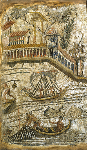 Fishing scene (mosaic)