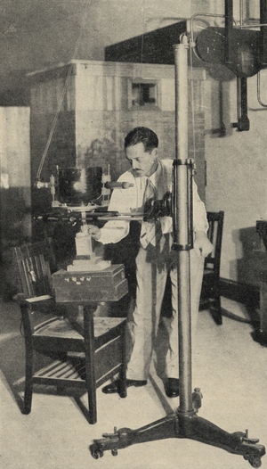 Hermann Joseph Muller's (1890-1967) American geneticist, investigating used of x-rays to induce genetic variation, 1926.