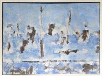 Marina, 1953 (oil on paper)