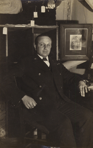 Robert Falcon Scott (1868-1912), British Antarctic explorer (b/w photo)
