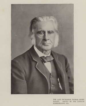 The late Professor Thomas Henry Huxley (b/w photo)