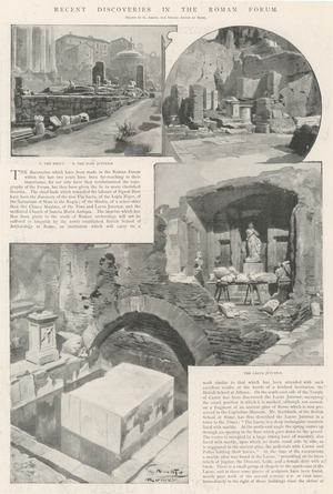 Recent Discoveries in the Roman Forum (litho)