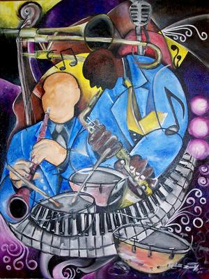 Soulful Swing, 2004 (acrylic on canvas)