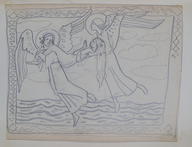 Untitled [Study for St Bride, 1913] (pencil)
