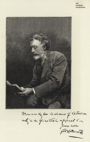 Mr George Meredith (b/w photo)