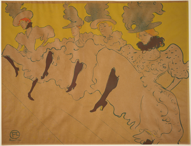 Mademoiselle Eglantines Troupe, 1896 (colour litho) 