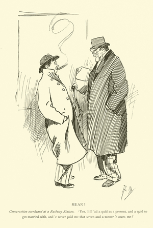 Cartoon by Phil May, from the 1890s (litho)