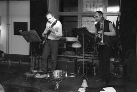 Joe Sachse 25 10 1991, Chemnitz, House of Associations, Reading Cafe Exlibris, Art, Music Joe Sachse …, 1991 (photo)