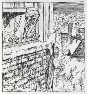 A man looking out of a window