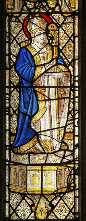 Window s6 depicting St German (Germanus?) (stained glass)