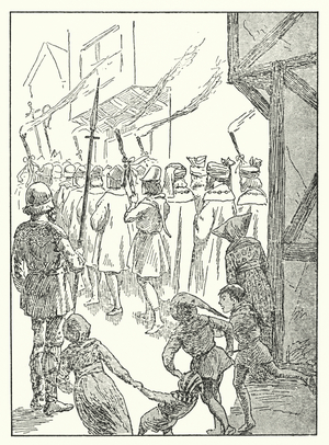 Merrie England: City companies' procession to church (litho)