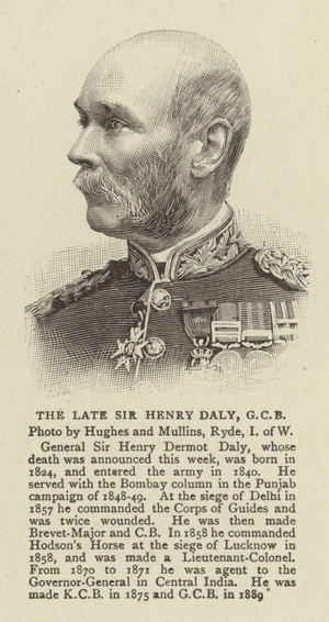 The Late Sir Henry Daly, GCB (engraving)