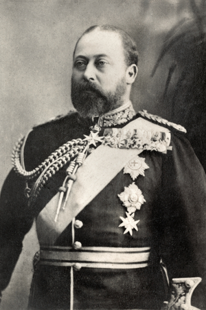 Portrait du roi d Angleterre Edouard VII (photo)