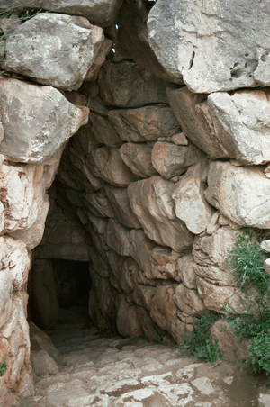 Citadel of Mycenae, postern gate of the wall