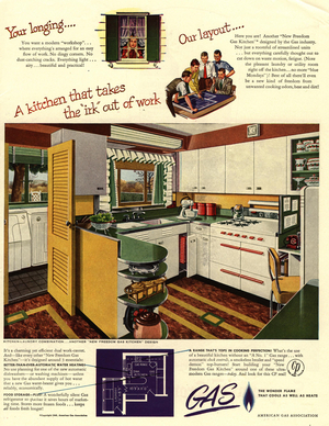 Fitted Kitchens Magazine, advert, USA, 1940s