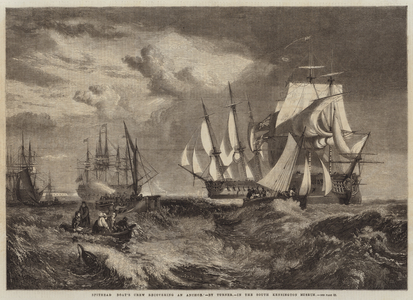 Spithead Boat's Crew recovering an Anchor (engraving)