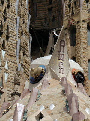 The Passion facade, Sagrada Familia, Barcelona, ​​Spain (photo)