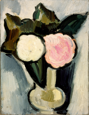 Pink and White Flowers in a Vase, c.1929 (oil on canvas)