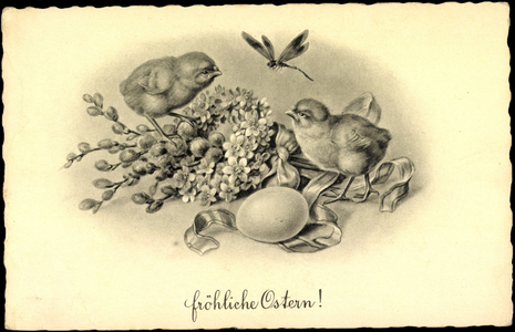 Artist Merry Easter, Chick, Easter Egg, Dragonfly, BKWI