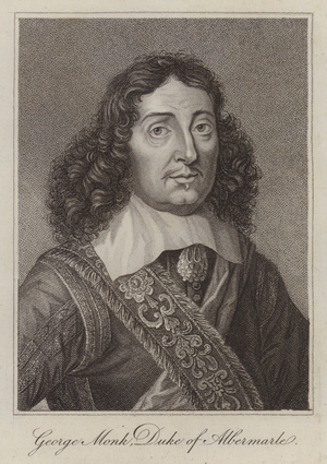 George Monck, 1st Duke of Albemarle, English soldier and statesman (engraving)