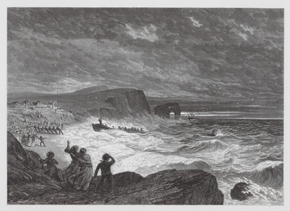 Beaching the Life Boat (engraving)