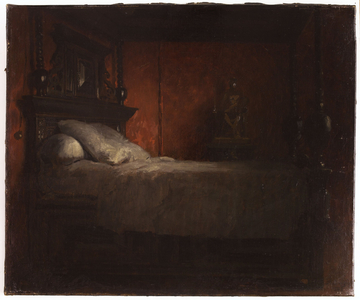 Victor Hugo's bedroom on avenue d'Eylau, 1885 (oil on canvas)