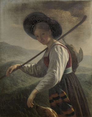 Swiss Peasant Woman, 1820 (oil on canvas)