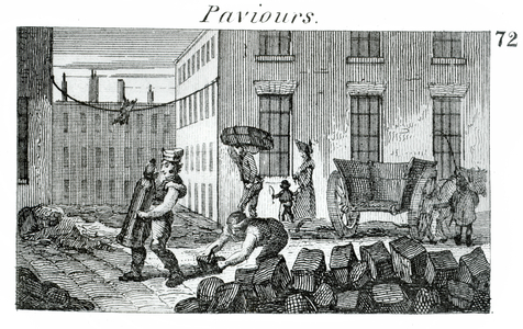 Paviours, 1823 (engraving)