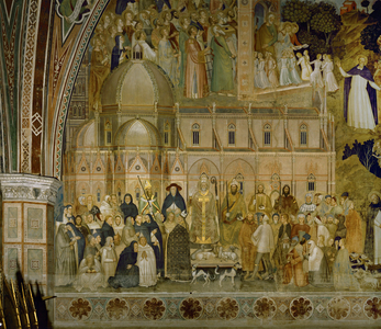 Blueprint for the Cathedral of Florence, Italy (fresco)