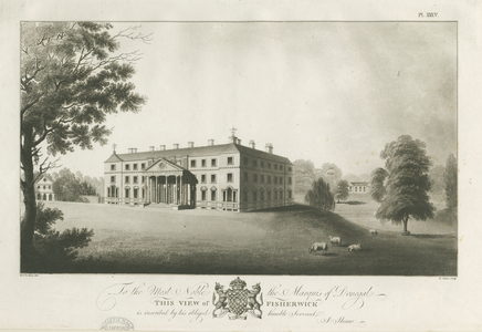 Fisherwick Hall: aquatint engraving, nd [c 1797] (print)
