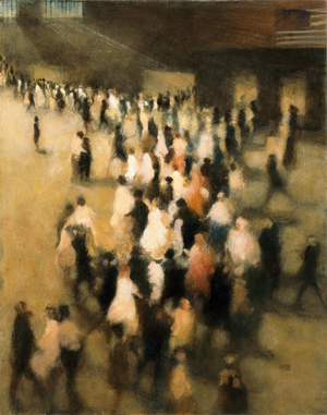 The Queue Grand Central, 2007 (oil painting)