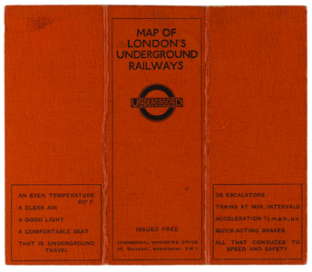 London Underground Pocket Map, 1925