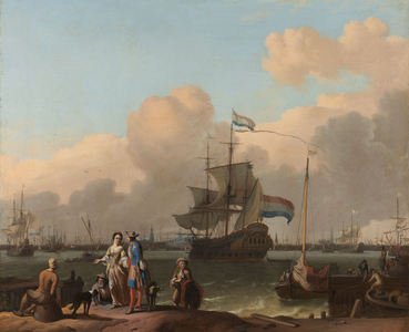 The Y at Amsterdam, 1680-1708 (oil on canvas)