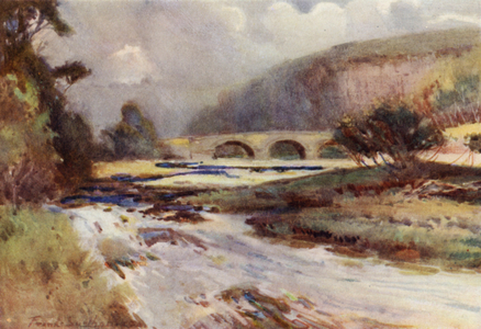On the Allen (colour litho)