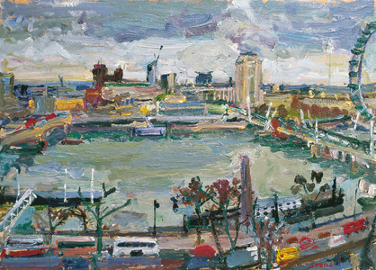 January from 80 Strand, 2010 (oil on board)