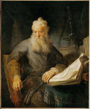 The apostle Paul (painting on canvas)