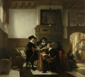 The Syndics of the Leiden Saaihal, 1866 (oil on canvas)