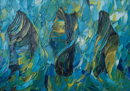 Seascape, 1963 (oil on board)