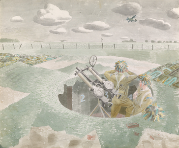 RAF Regiment AA Post, Sawbridgeworth, Hertfordshire, 1942 (w/c on paper )