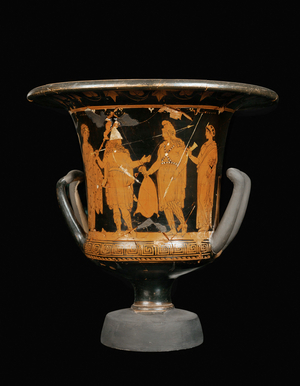 Ulysses receives the wine from Maron, Priest of Apollo