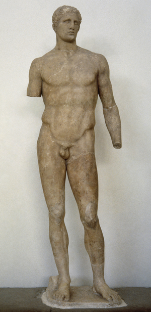 Agias Olimpic athlete statue, From Agias, Greece