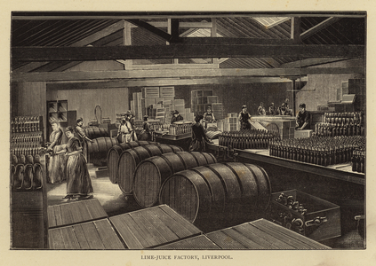 Lime-Juice Factory, Liverpool (engraving)