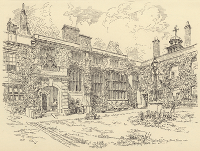 The chapel of the Charterhouse (litho)