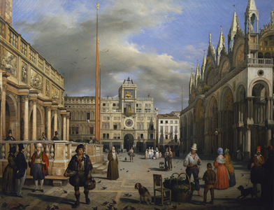 The Piazza San Marco, 1839 (oil on canvas)