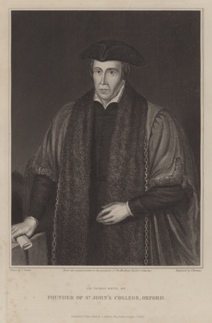 Sir Thomas White, founder of St John's College, Oxford (engraving)