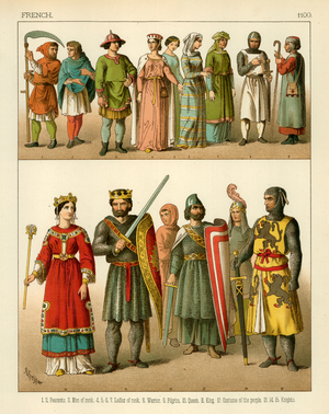 French Costume 1100 (colour litho)