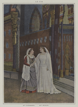 Scene from a production of Le Cid, by Pierre Corneille (colour photo)