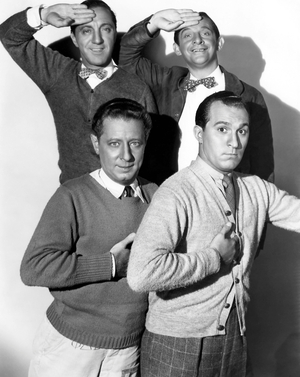 The Yacht Club Boys, Charles Adler, George Kelly, James Kern, Billy Mann, Publicity Portrait for the film "Pigskin Parade", 1936