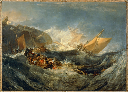 The Wreck of a Transport Ship … (painting on canvas)