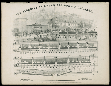 The Alsacian Rail Road Gallops, 1845 (print)